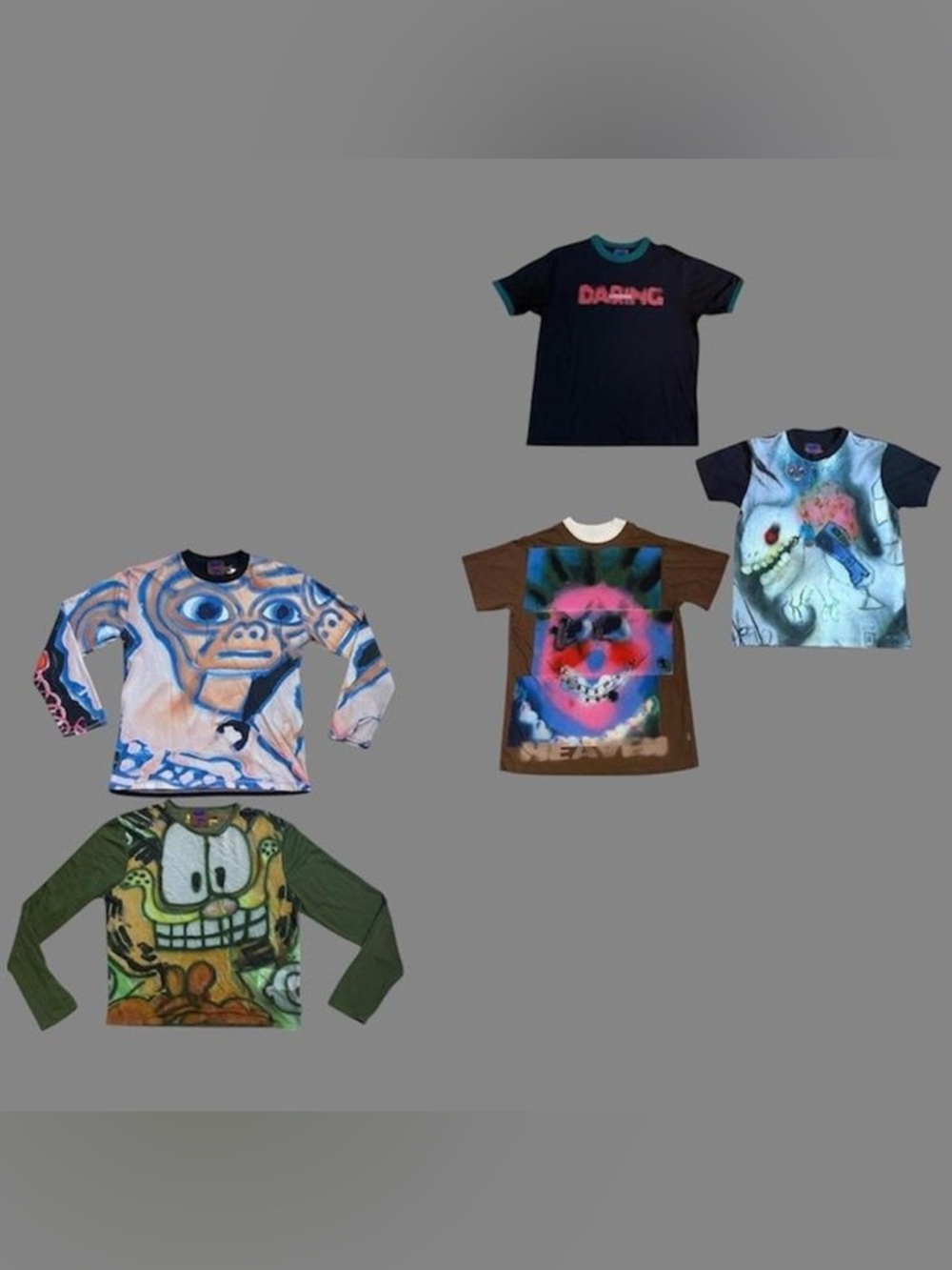 RARE heaven by marc jacobs graphic t bundle of 5